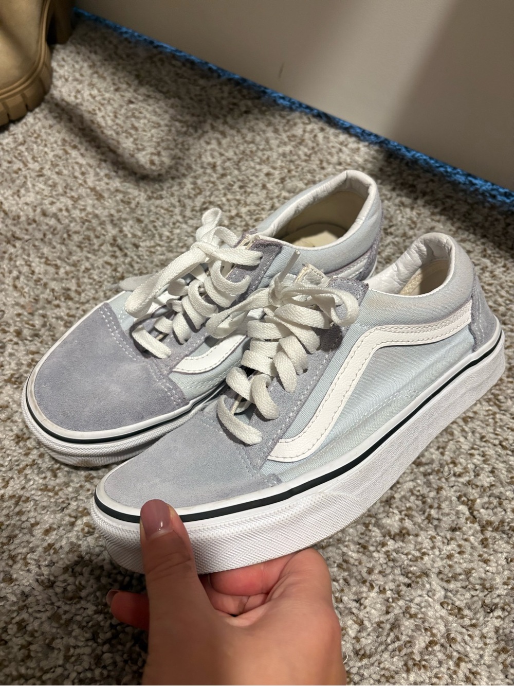 Vans Sneakers in Light blue and White